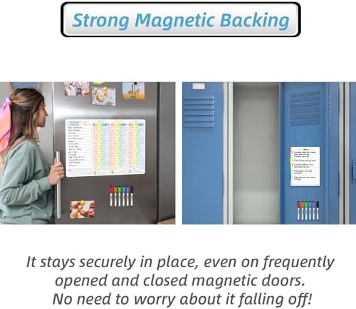 JJPRO Magnetic Chore Chart for Multiple Kids 3 Kids -14.5"x11" Family Chore Chart for Refrigerator, Behavior Chart for Fridge,Dry Erase Chore Chart for Teens - Image 4