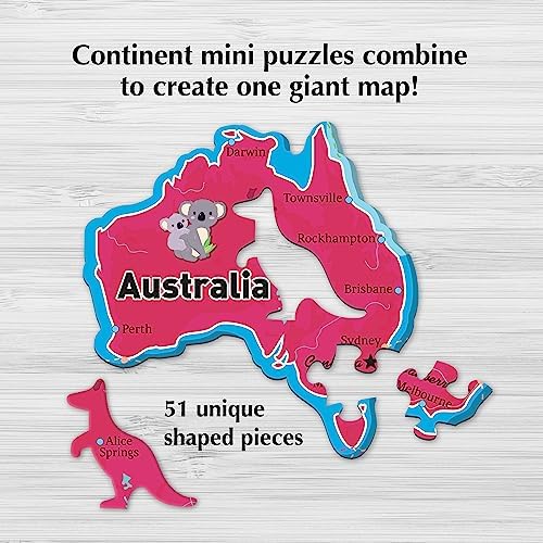 Re-marks Map of the World Deluxe Jigsaw Puzzle with Whimsy Pieces - Image 4