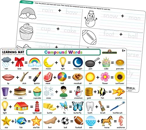 Teacher Created Resources Compound Words Learning Mat (TCR21025) by TeacherCreatedResourcesOS