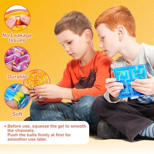 Squishy Toys Sensory Fidget Toys for Kids: 4 Pack Maze Sensory Toys for Autism - Fidget Toys with Filled Goo for Calming Down Classroom Travel - Image 2