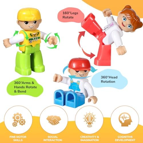 Mruikeny 12 Pieces Large Magnetic Figures for Kids Ages 3 4 5 6 7 8+ - Image 4