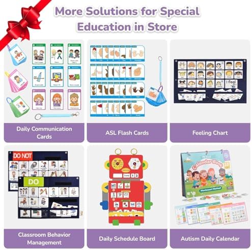 CHEFAN Feelings Chart Card,Autism Visual Behavior Management,Preschool Teacher Supplies,Daycare Essentials,Social Emotional Learning Activities,Calm Down Corner Classroom Supplies - Image 6