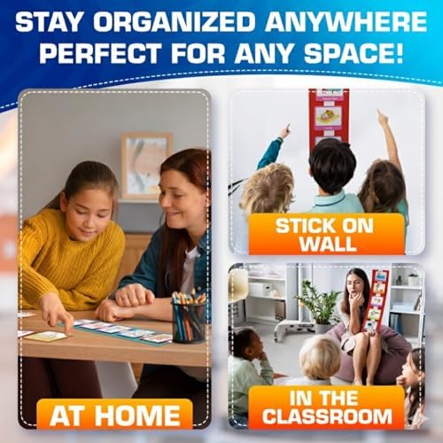 Premium 60 pcs Visual Schedule for Kids with Autism12 bords Black Bag Reward Chart Chore Bedtime Routine Toddlers Timetable Autistic Children Wall Planner Daily ADHD at Home School Learning Materials - Image 6