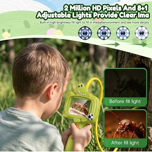 Kids Borescope Camera Toy with Light -STEM Science Educational Toy for 3 4 5 6 7 8 Years Old Boys & Girls Birthday Gift-Discovery & Exploration Toddler Young Child-650mAh Battery Included - Image 7
