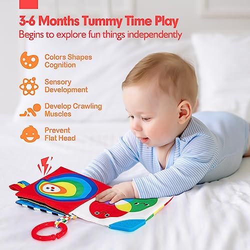 hahaland Baby Books 0-6 Months - 2PCS Infant Tummy Time Babies Toy - Image 5