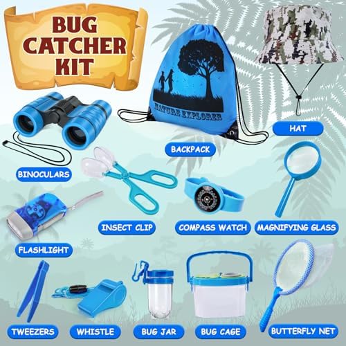 ESSENSON Bug Catcher and Kids Explorer Kit, Outdoor Bug Catching Explorer Adventure Kit with Binoculars, Summer Outdoor Toys for Kids Ages 4-8 - Image 2