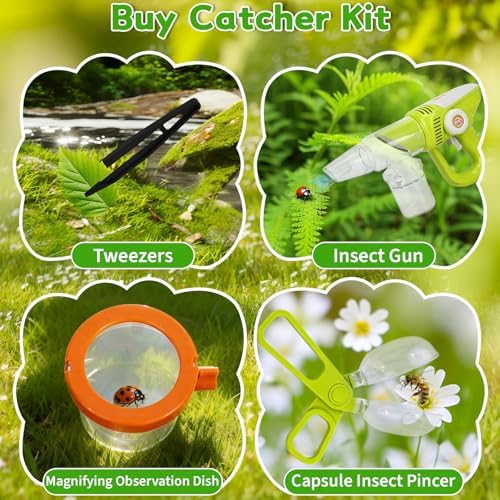 Bug Catcher for Kids 3-5, Bug Vacuum Toys Set，Summer Outdoor Explorer Kit - Image 3