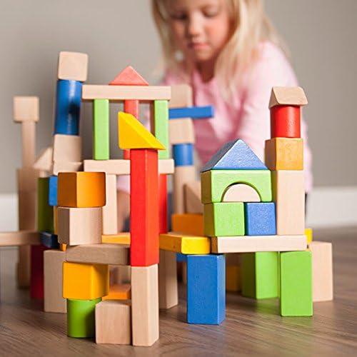Fat Brain Toys Timber Blocks - 100 Piece Wooden Block Set - Classic Preschool Toy - Image 5