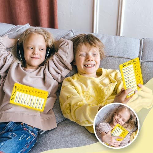 4 Pieces Chore Chart for Kids Multiple Kids - Sliding Routine Chart: Reusable to Do List, RV Checklist, Planning Board, Visual Schedule, and Reminder (bluepinkgreenyellow) - Image 5