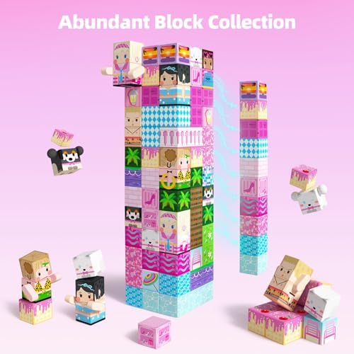GobiDex 100PCS Magnetic Blocks Princess Building Toys for Girls 3+ - Image 4