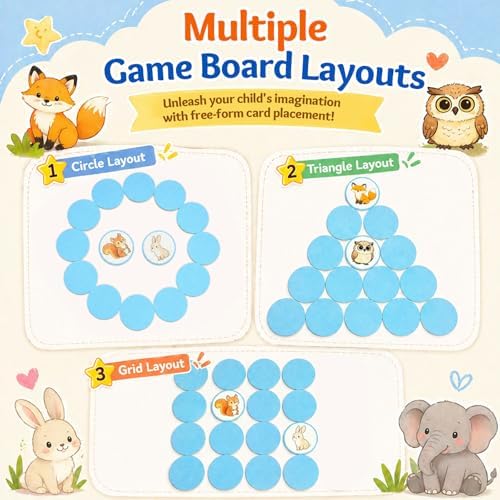 Felt Matching Game for Toddlers, Animal Memory Game - Image 2