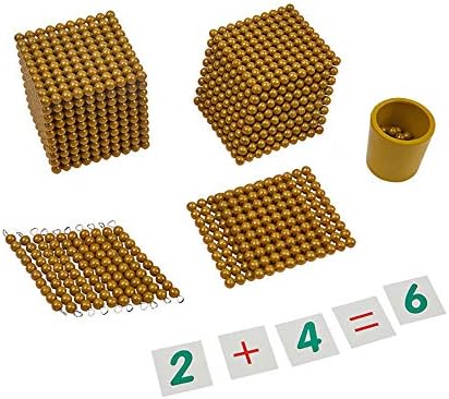 Kghios Montessori Golden Beads and Cards Math Toys Materials for Toddlers - Image 4