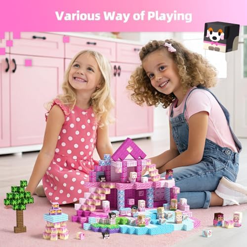 GobiDex 100PCS Magnetic Blocks Princess Building Toys for Girls 3+ - Image 6