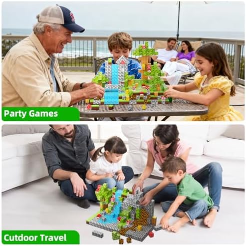 176 PCS Magnetic Blocks for Kids Ages 4-8, STEM Building Toys for 3+ Year Old Boys Girls, Magnetic Tiles Stacking Blocks Educational Preschool Toys Birthday Gifts - Image 3