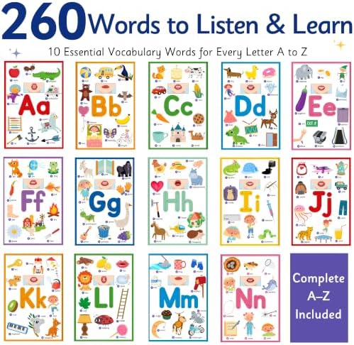 LEARNING BUGS My Big Phonics Sound Book – 260 Words to Learn Letter Sound, Preschool & Kindergarten Learn to Read for 3 Year olds, Perfect Toy and Gift for Toddlers Ages 2+ - Image 3