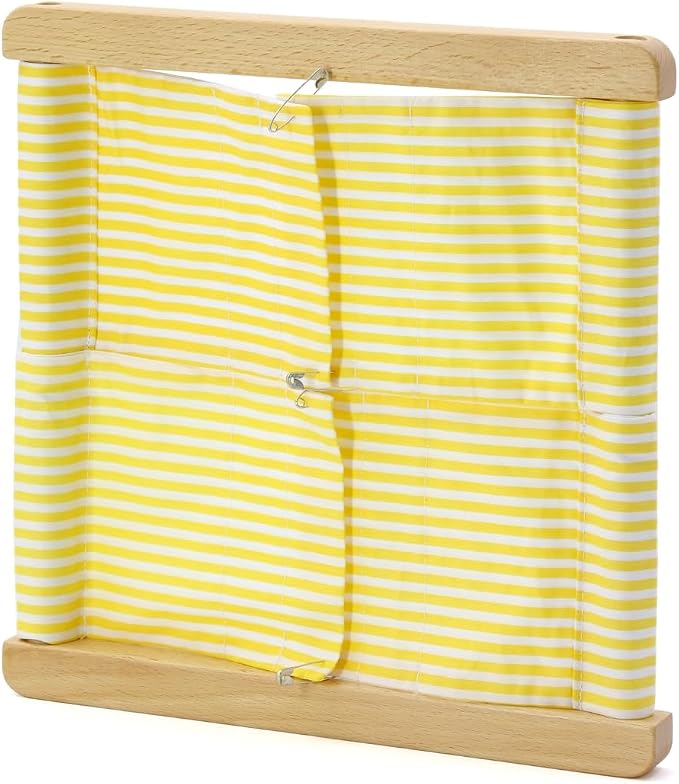 Kiddison Montessori Dressing Frames 11.8" for CASA 9 Fastener Styles Practical Life Skills Learning Material (TC20230125001, Safety Pin Frame, TC20230125001) by Kiddison