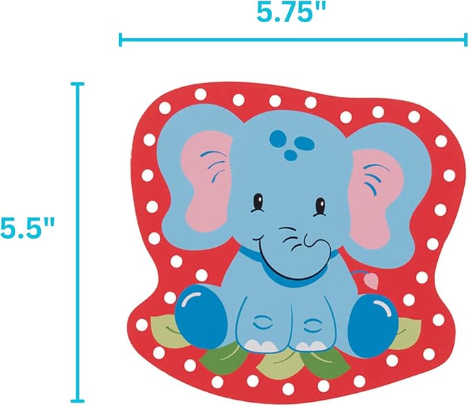 Serabeena Lacing Cards for Kids Ages 3-5 - Safari Animals | 5 Cards - Image 3