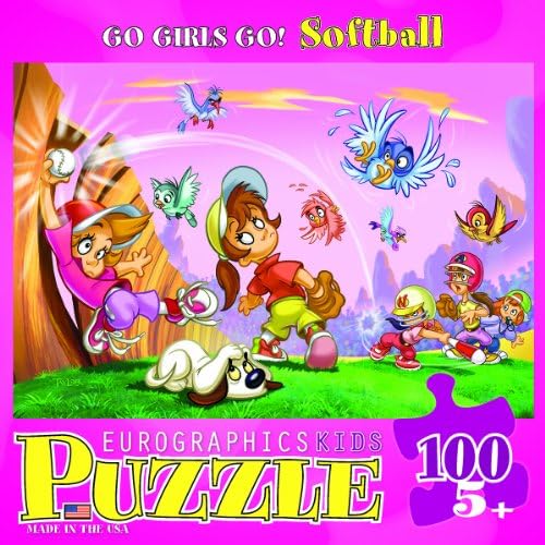 EuroGraphics Softball Go Girls Go! 100 Piece Puzzle - Image 3