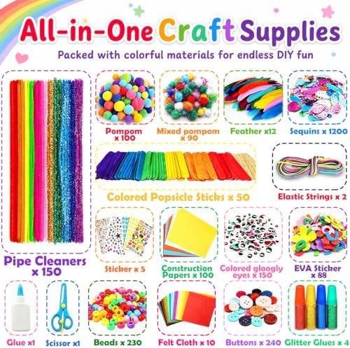 Arts and Crafts Supplies for Kids - Back to School Supplies with Glue Stick - Image 3