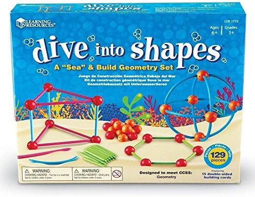 Learning Resources Dive Into Shapes! A Sea & Build Geometry Set - Image 3