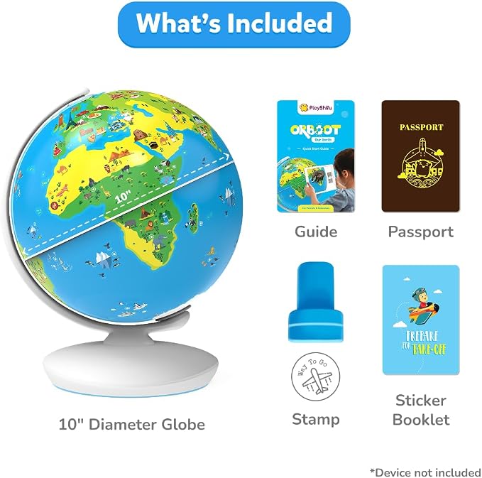 PlayShifu Orboot Earth – Interactive AR World Globe for Kids: 1000+ Facts on Animals, Places & Monuments | Tech-Powered STEM Learning Toy & Gift, Ages 4–10 - Image 2