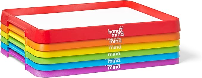 hand2mind Magnetic Dry Erase Activity Trays (Set of 6), Ages 3+ by hand2mind