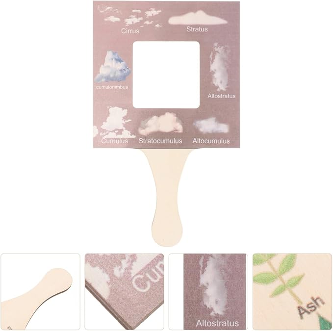 COHEALI Nature Guide Finder Viewer Outdoor Identification Guide Tool for Cloud Identification and Nature Photography Double-Sided Frame for Kids Exploration - Image 5