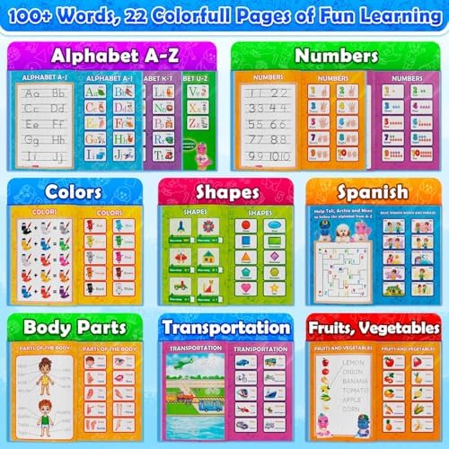 Curious 2 Learn ABC Learning for Toddlers | Learning Resources | English & Spanish Sound Book | Preschool Learning Activities | Educational Learning Toys | 4 Year Old Boy Birthday Gift - Image 2