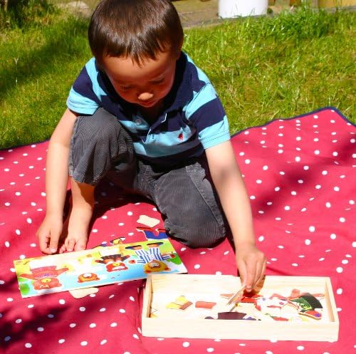 TOWO Wooden Bear Family Dress Up Puzzle Box, Sorting Matching Toy - Image 3