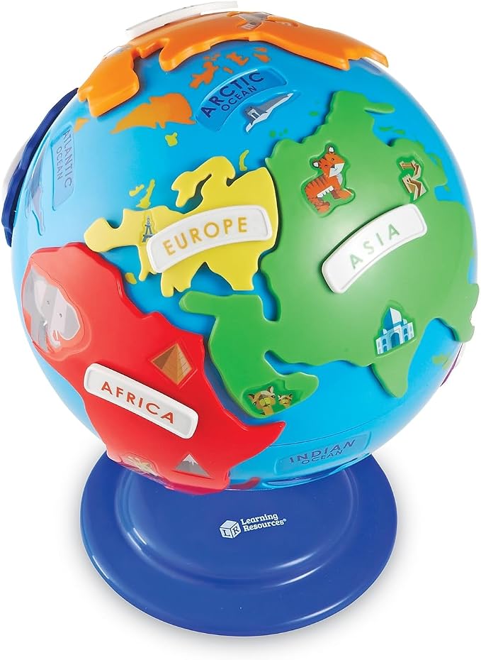 Learning Resources Puzzle Globe - Earth Montessori Toys, Preschool Classroom Must Haves, STEM World Puzzles, Educational Geography Games, Fine Motor Skills, Gifts for Boys and Girls - Image 4