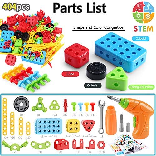 COUOMOXA 404 Pcs STEM Building Toys for Kids Ages 3+ - Image 2