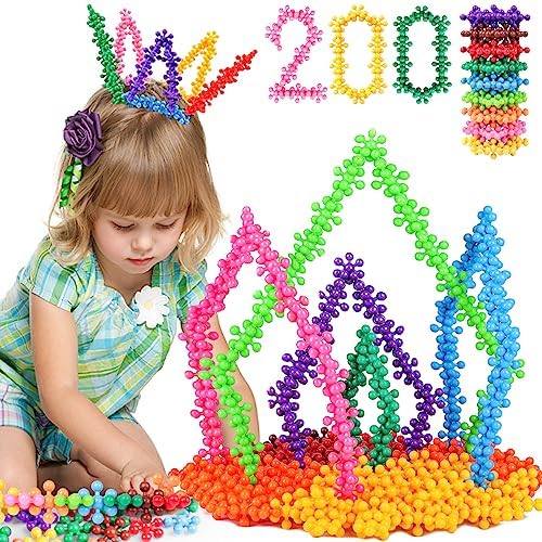 NEOACT 200PCS Building Blocks Kids STEM Toys, Educational Building Toys by NEOACT