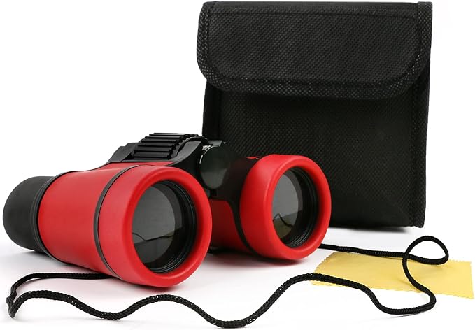Scotamalone Kids Binoculars Shock Proof Toy Binoculars Set for Age 3-12 Years Old Boys Girls Bird Watching Educational Learning Hunting Hiking Birthday Presents by Scotamalone