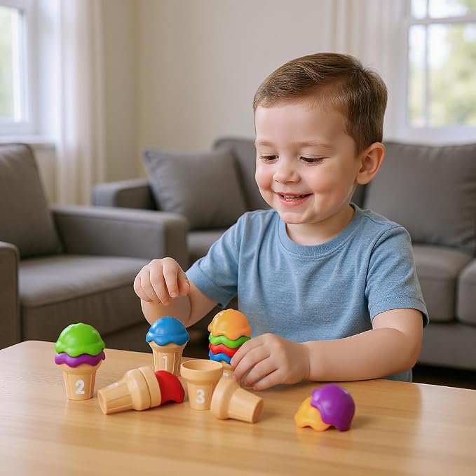 Ice Cream Counting Toy & Human Body X-Ray Set – Number Matching Cones and Anatomy Learning Cards for Kids STEM Education and Classroom Activities - Image 9