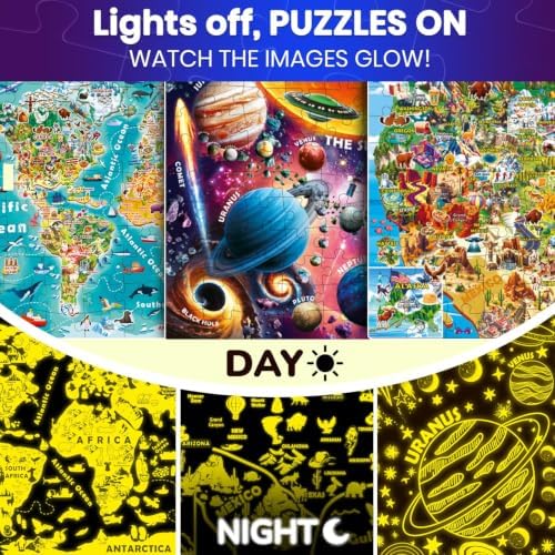 100 Puzzles for Kids Ages 4-6 - Educational Map Kids Puzzles Ages 6-8 - Image 3