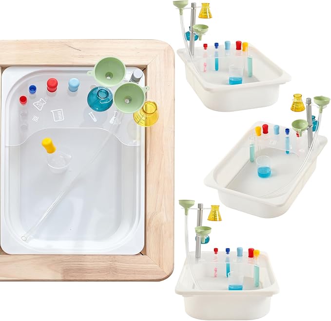 bopoobo Sensory Lab Tray Set Montessori-Inspired Sensory Play The All-in-One Science Station for Curious Toddlers (Chemistry Tools - Tabletop Set) by bopoobo