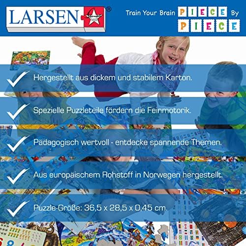 Larsen Puzzles Germany Political Puzzle (70 Pieces) - Image 4