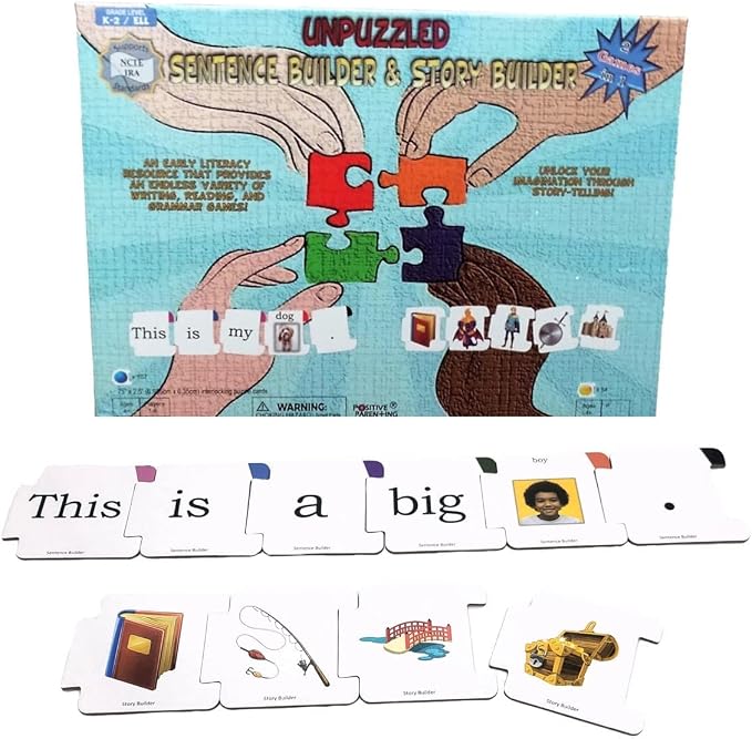 Sentence Builder and Story Builder 2 Games in 1 and Mad Skillz A Thoughts and Emotions Sentence Completion Card Game for Taking Control of Feelings Emotions Autism ADHD - Image 2