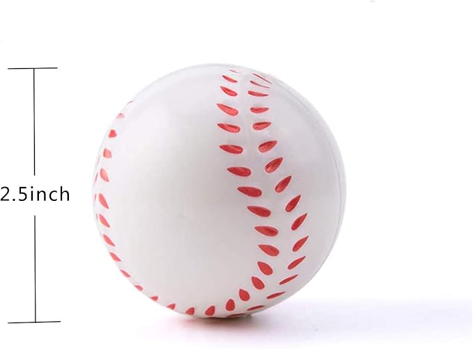Mini Sports Stress Balls 24 Pack 2.5 Inch Foam Pressure Relieving - Image 2