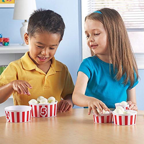 Learning Resources Smart Snacks Count 'em Up Popcorn, Counting Game, Math Games, Set of 15, Ages 18 Months+ - Image 2