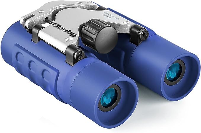 Real Binoculars for Kids Gifts for 3-12 Years Boys Girls 8x21 High-Resolution Optics Compact Toy Binocular for Bird Watching,Travel, Camping by Obuby