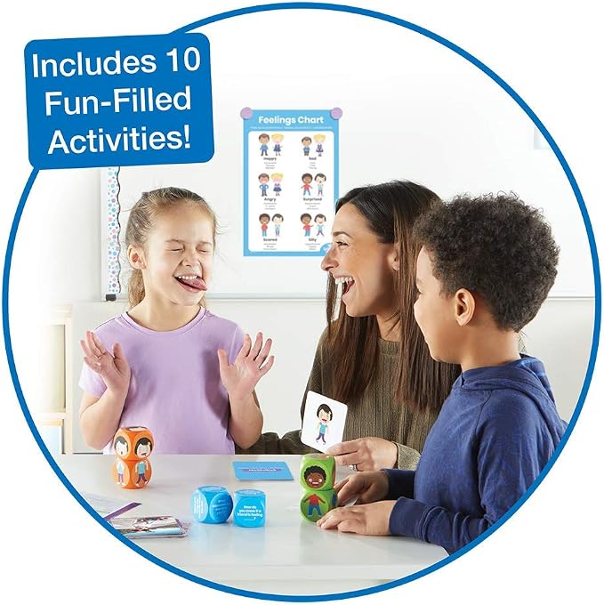 hand2mind Learn About Feelings Set, Social Skills Games for Kids, Social Emotional Learning Activities, Play Therapy Toys for Counselors, Calm Down Corner Supplies, Autism Learning Materials - Image 2