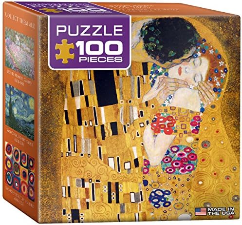EuroGraphics Klimt - The Kiss (Der Kuss) Mini Puzzle (100-Piece) by EuroGraphics