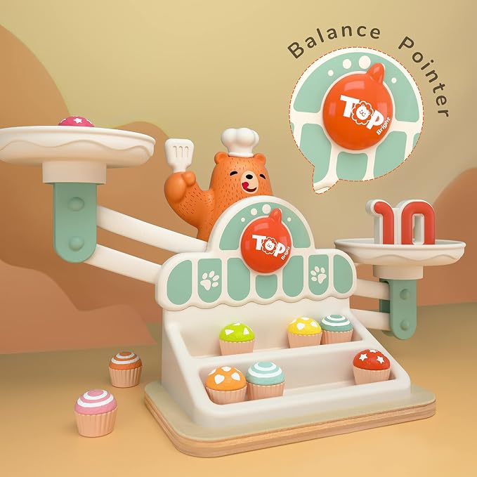 TOP BRIGHT Balance Counting Math Game, STEM Educational Toy for Ages 3-5 - Image 6