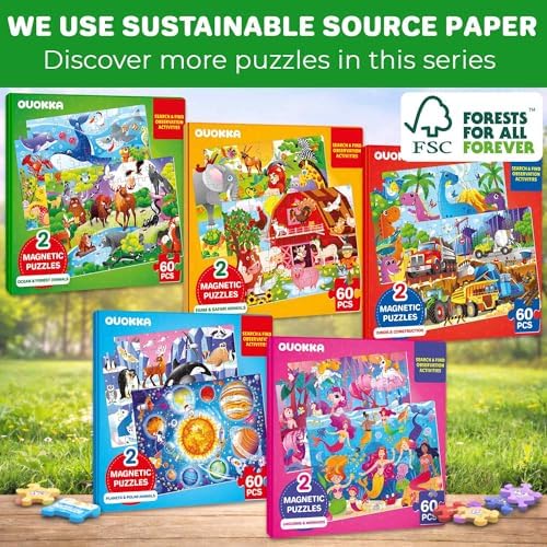 Magnetic Puzzles for Toddlers 3-5 - Search and Find 2 Pack, 60 Pieces - Image 6