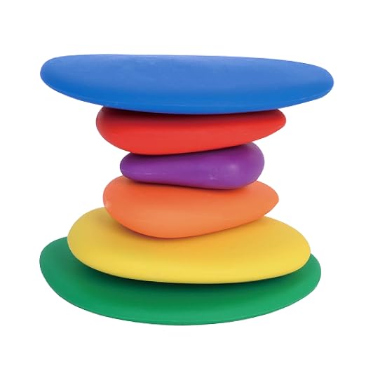 Rainbow Pebbles, Set of 36, Sorting and Stacking Stones - Image 9