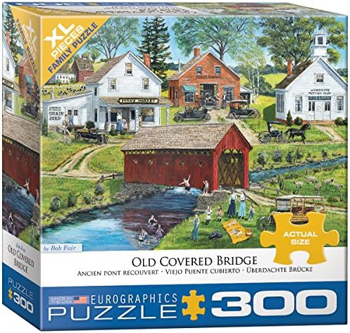 Old Covered Bridge Family Puzzle 300pc by EuroGraphics