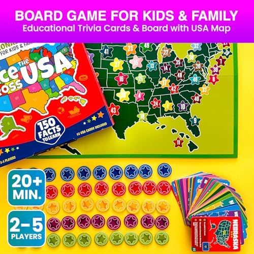 Board Games for Kids 8-12 - Educational Geography Games for Kids And Family - Image 2