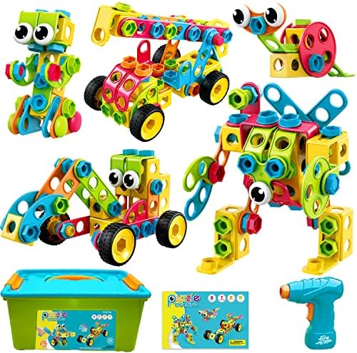 NXONE 195 PCS STEM Toys, Building Sets for Kids 3+ by NXONE