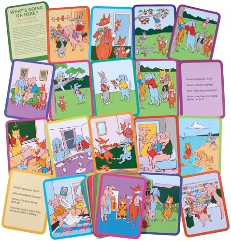eeBoo: What's Going on Here - 50 Conversation Flashcards, Develops Empathy Through Friendly Illustrations of Social Situations, Develop Social and Emotional Intelligence, for Ages 3 and up - Image 3